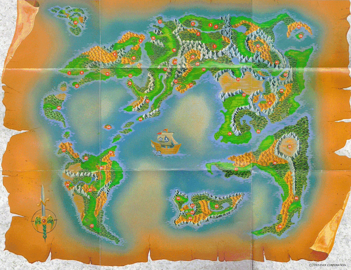 Dragon Quest Iv Walkthrough World Map